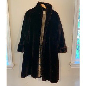 George Block & Co. Syracuse NY Vintage Faux Fur Coat